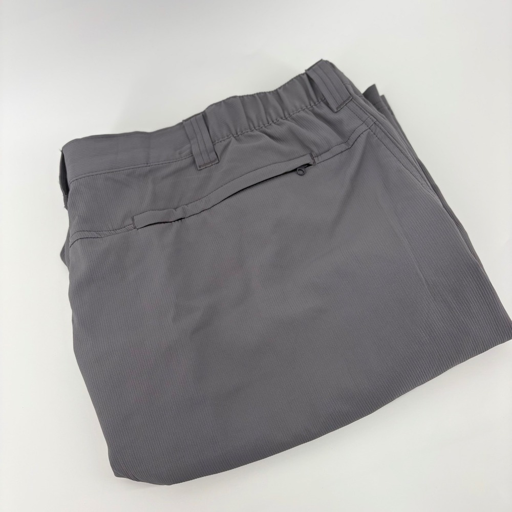 Wrangler Outdoor Men Size 46 Gray Performance Cargo Shorts Lightweight Stretch